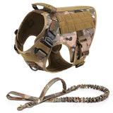 K9 Tactical Military Harness and Leash Set