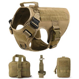 K9 Tactical Military Harness and Leash Set