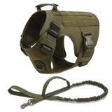 K9 Tactical Military Harness and Leash Set