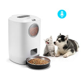 NEW Automatic Smart Pet Feeder with Voice Record PUPPIES HAPPY